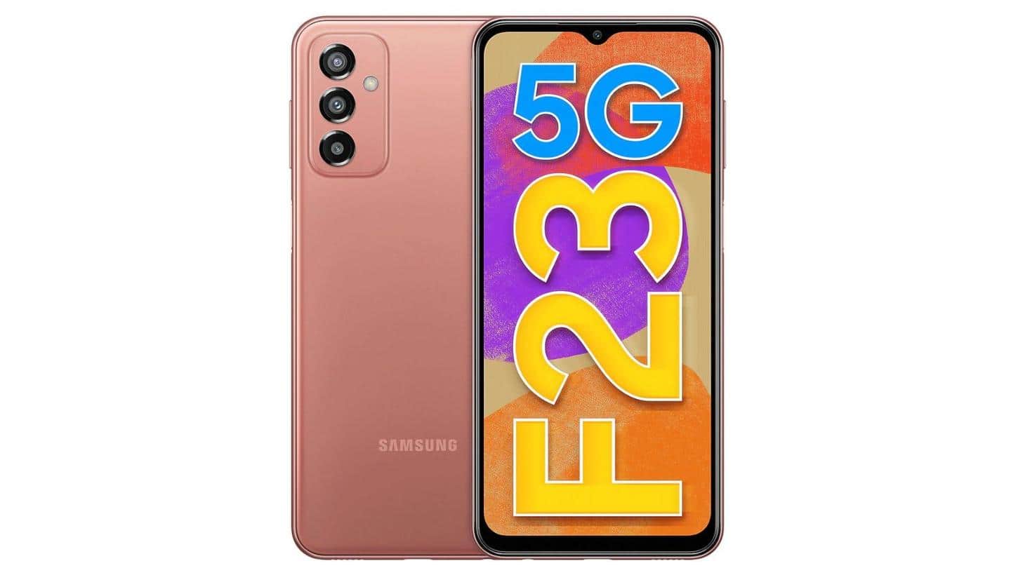 Samsung Galaxy F23 5G's Copper Blush variant introduced in India