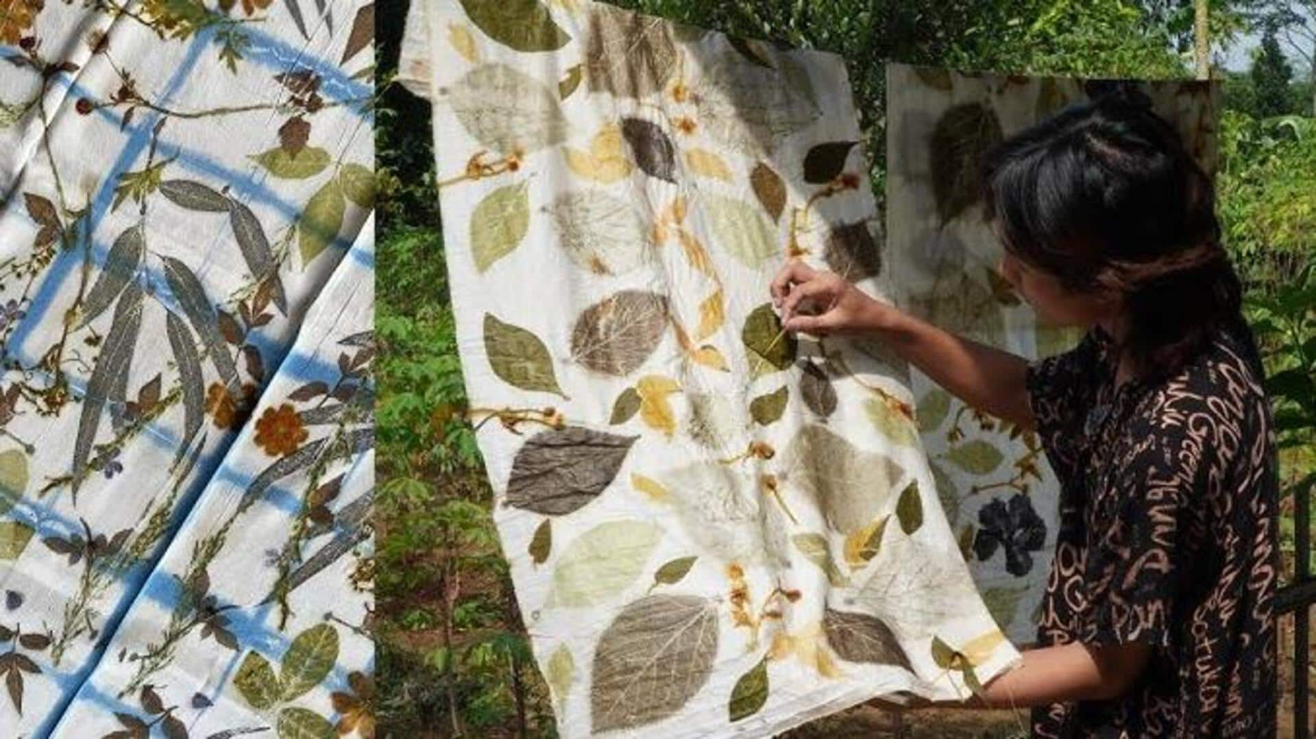 Exploring eco-printing on fabric