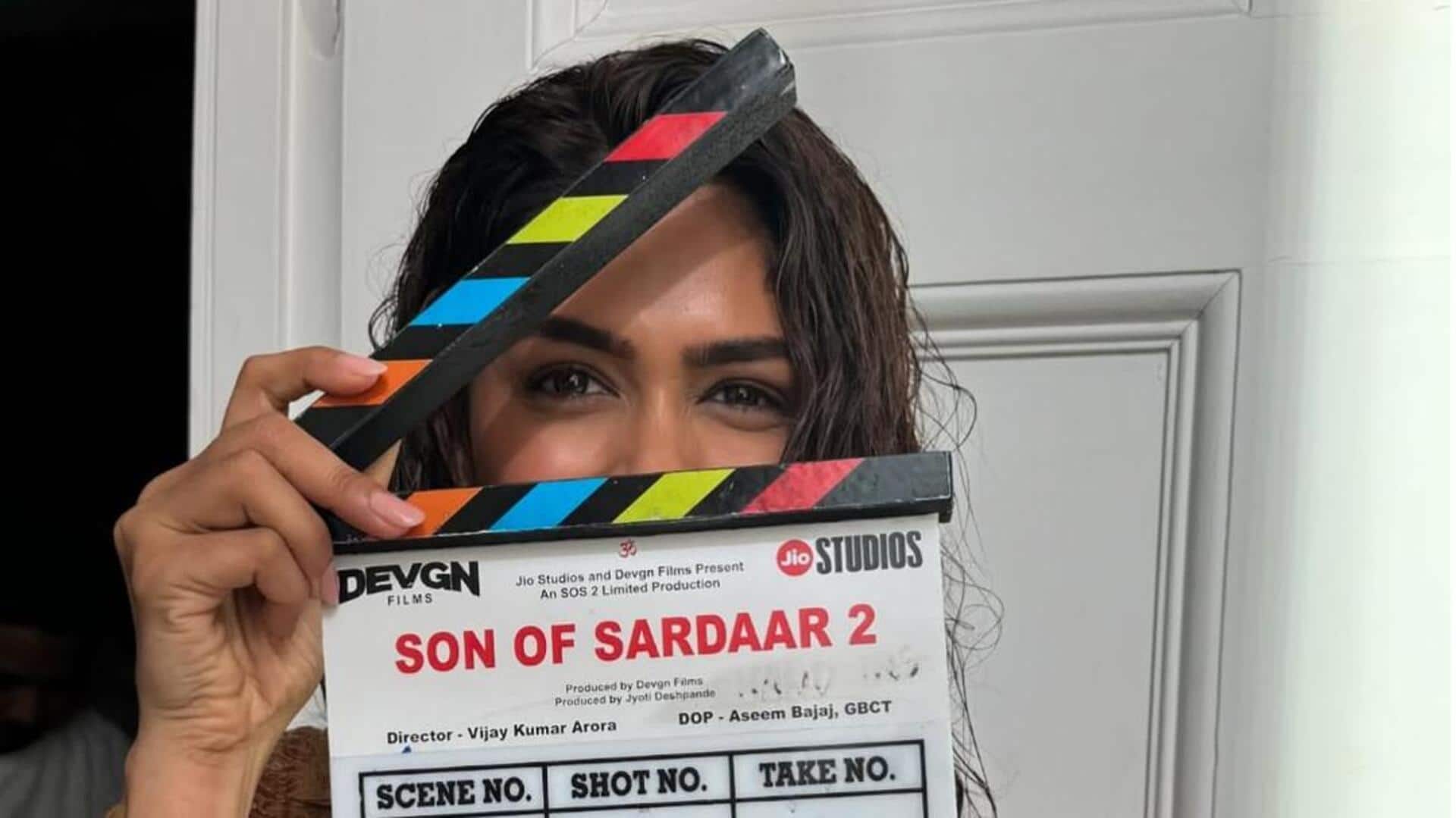 'Son of Sardaar 2': Mrunal Thakur's intriguing first-look; see poster 'Son of Sardaar 2': Mrunal Thakur's intriguing first-look; see poster