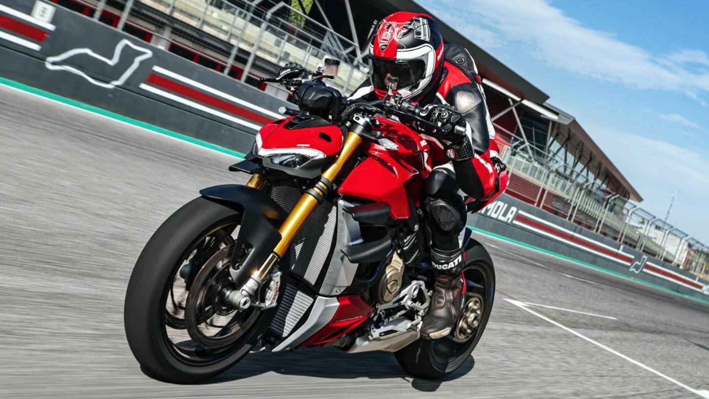 Ducati Streetfighter V4 S has Ohlins NIX30 front forks Ducati Streetfighter V4 S has Ohlins NIX30 front forks