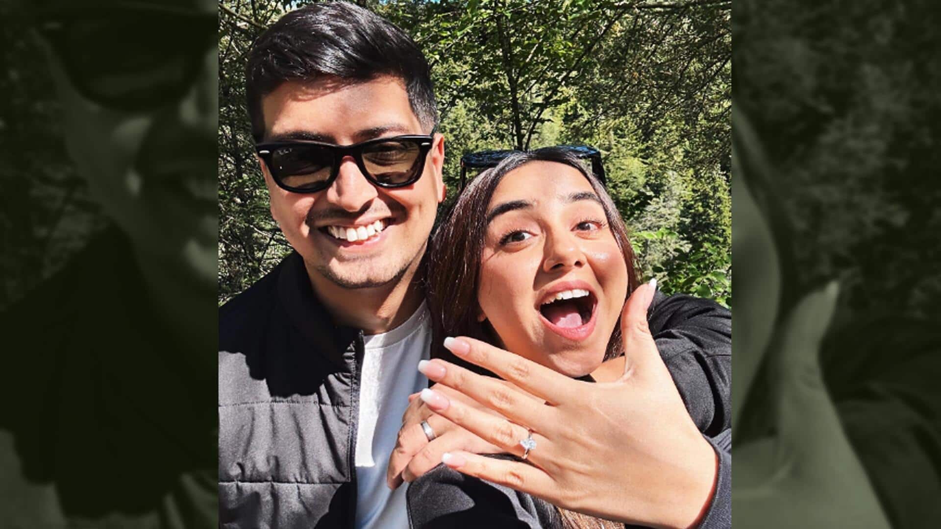 Congratulations! Prajakta Koli and Vrishank Khanal are now engaged