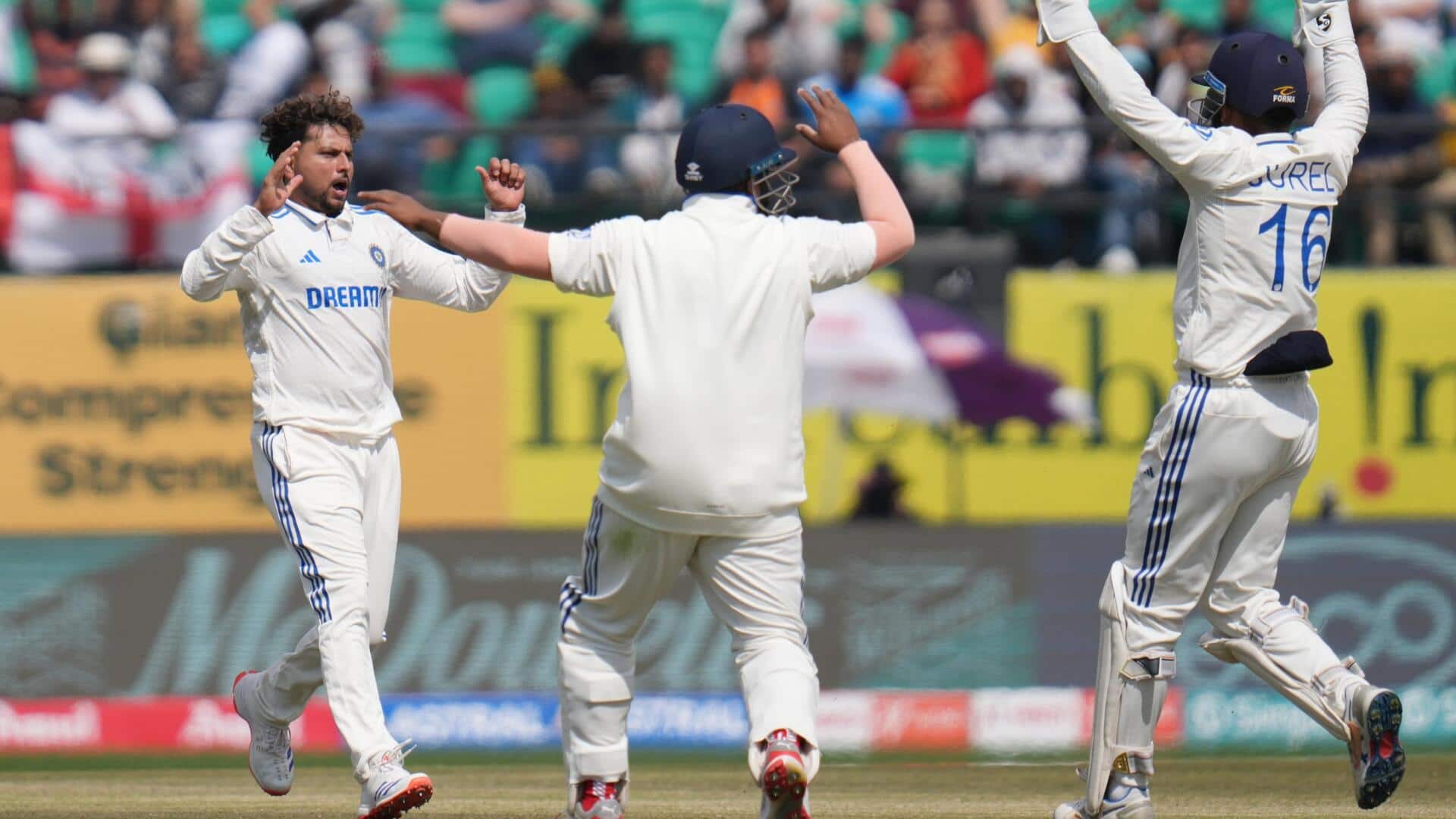 Kuldeep Yadav completes 50 Test wickets with fourth fifer: Stats