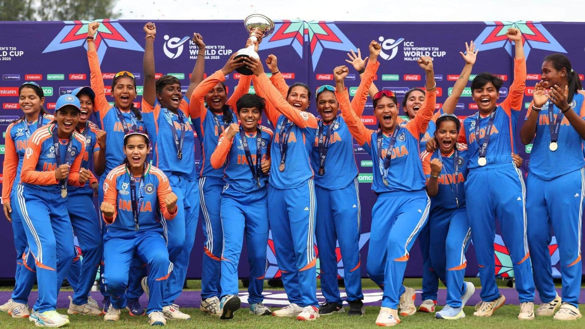 BCCI rewards India's Under-19 women's cricket team with ₹5 crore