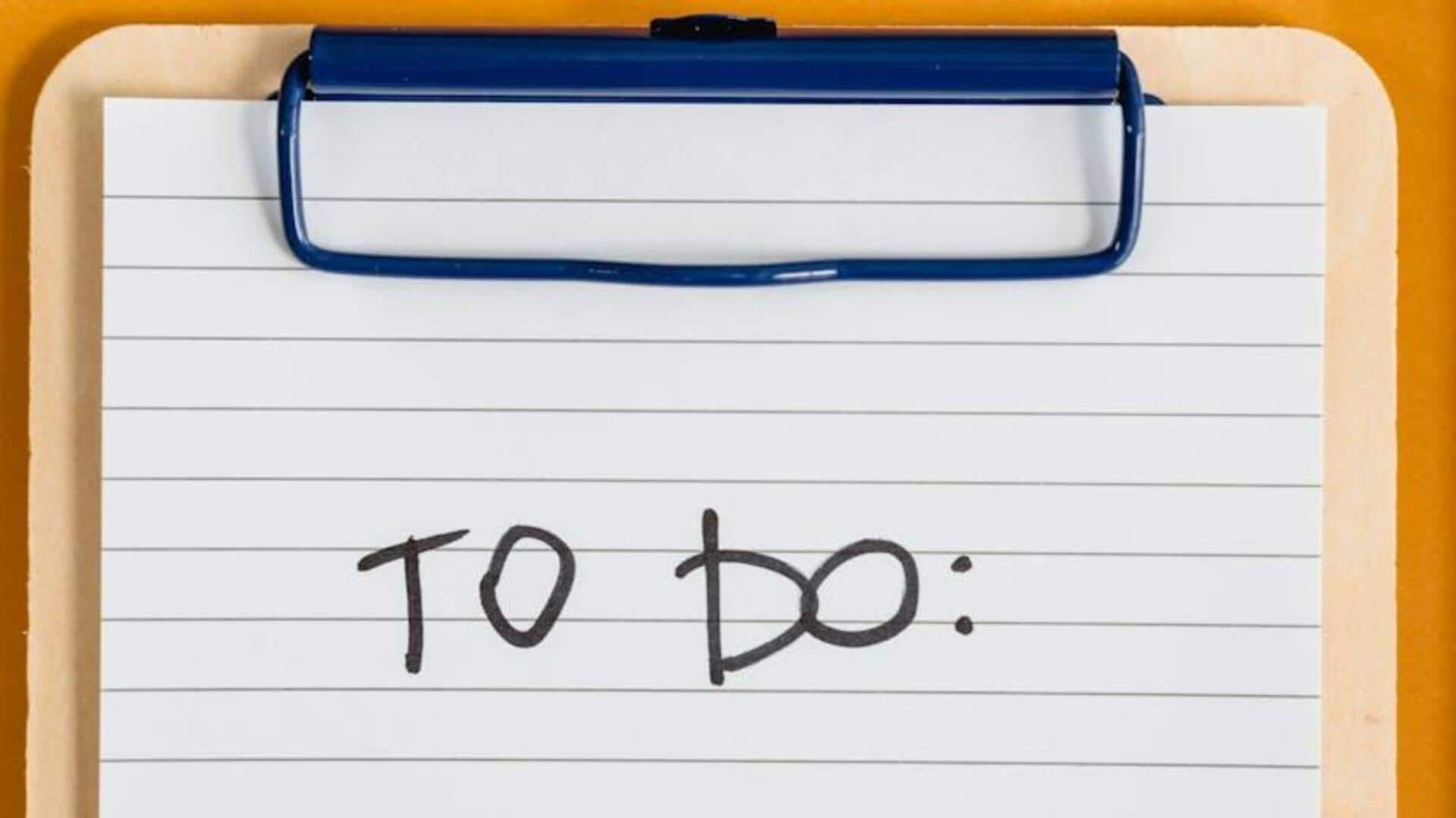 List-making habit: How it boosts your productivity List-making habit: How it boosts your productivity