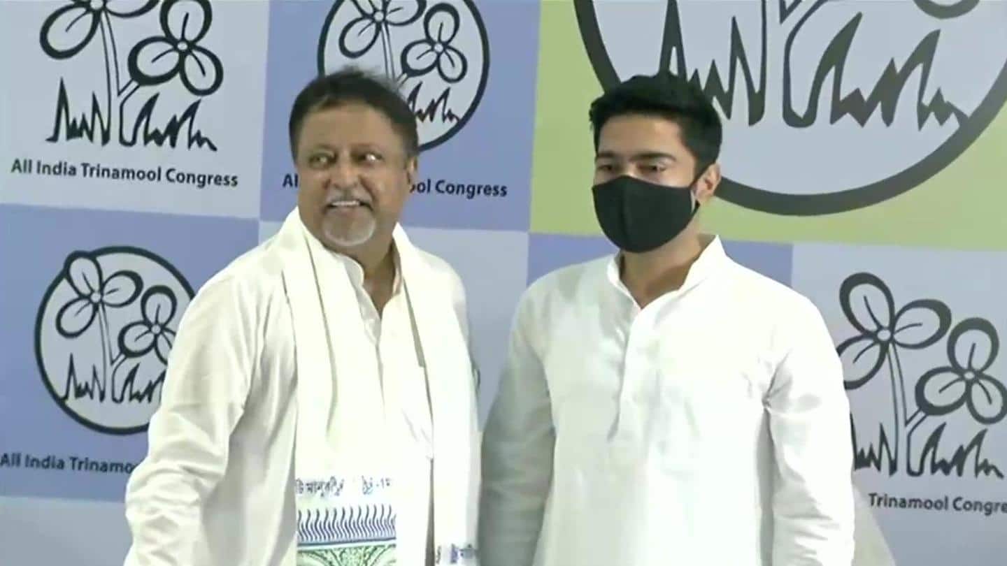 Roy joined TMC in Mamata's presence Roy joined TMC in Mamata's presence