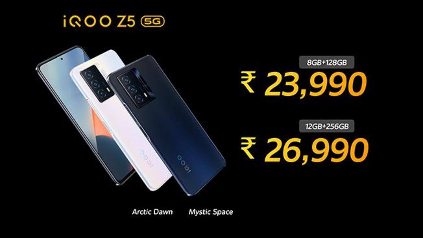 iQOO Z5 5G: Pricing and availability iQOO Z5 5G: Pricing and availability