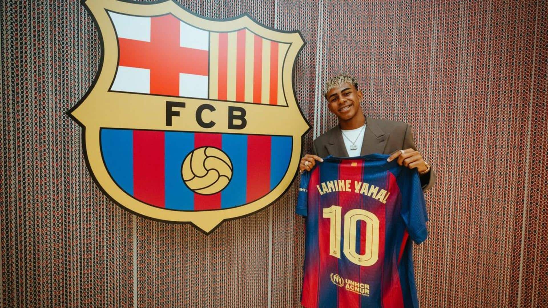 Lamine Yamal to join Barcelona legends with number 10 jersey Lamine Yamal to join Barcelona legends with number 10 jersey