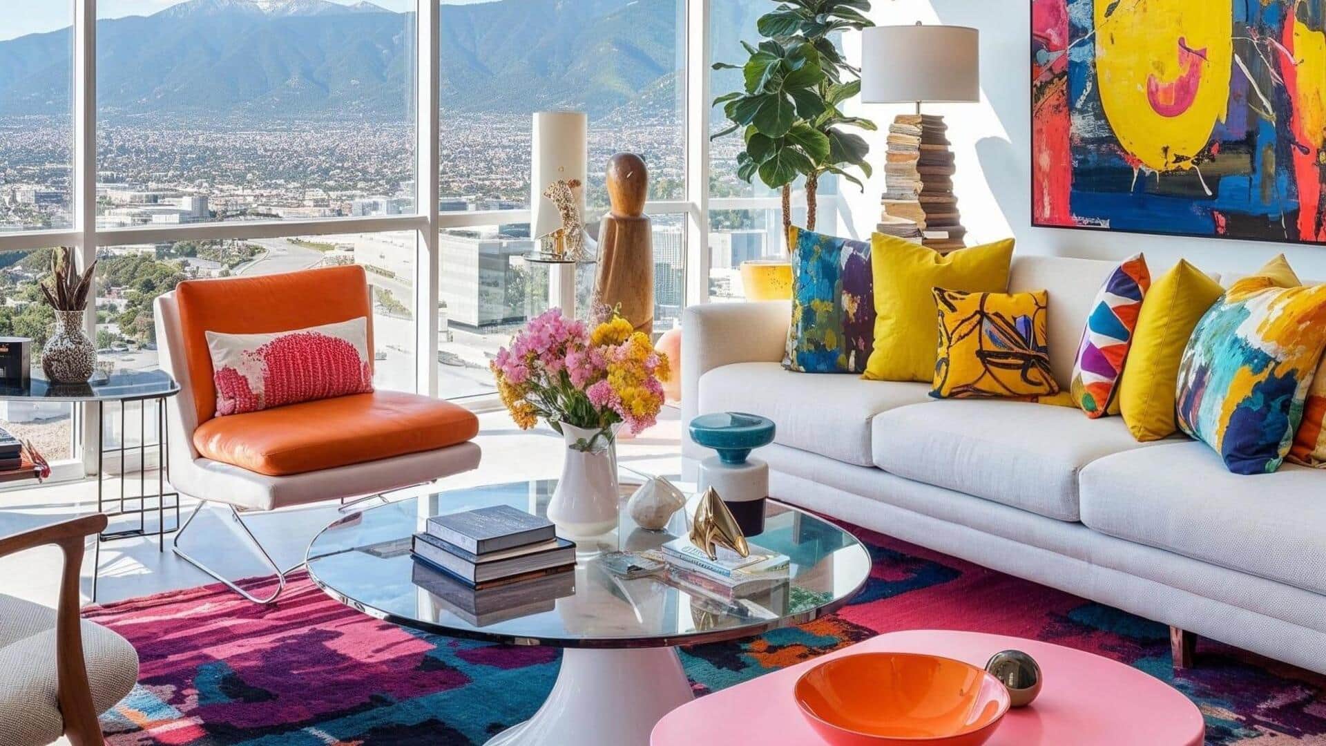 How to use clashing patterns in minimalist decor