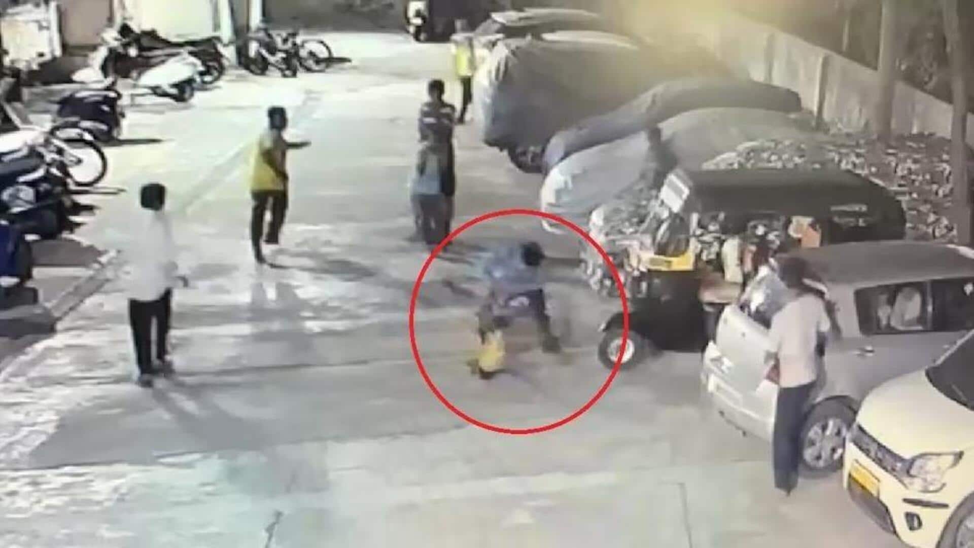 Maharashtra man picks boy by leg, slams head on road 