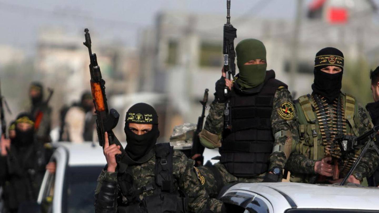 Supporters of Islamic Jihad rallied in Gaza on Monday Supporters of Islamic Jihad rallied in Gaza on Monday