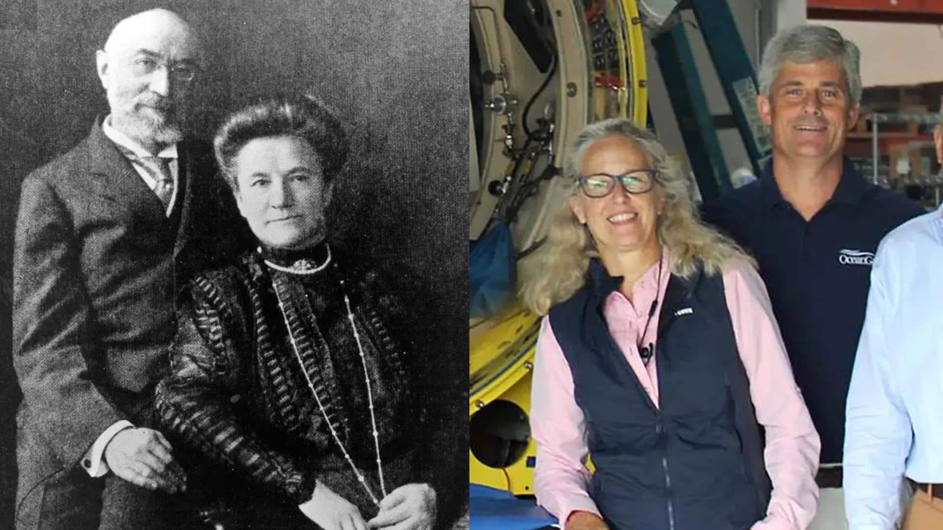 Missing Titanic submarine: Pilot's wife related to 1912 Titanic couple