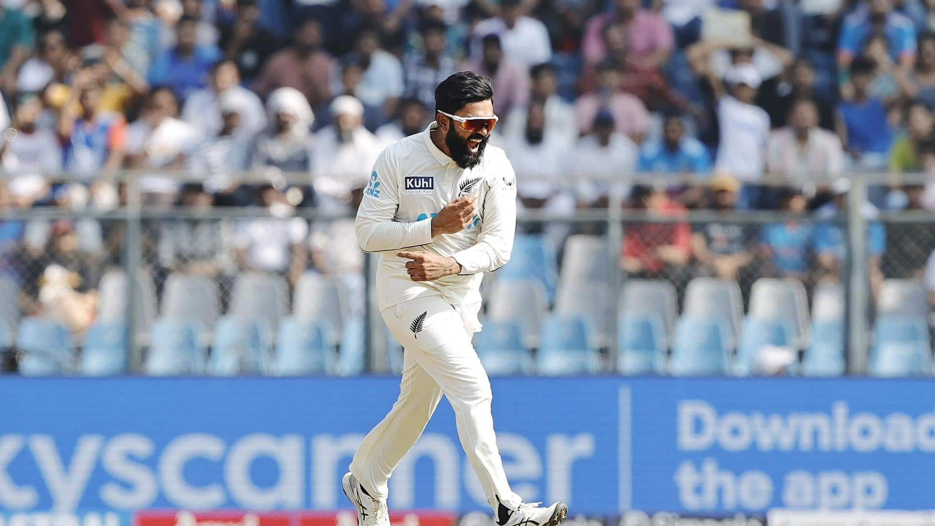 Ajaz Patel scripts history with 11 wickets in Wankhede Test