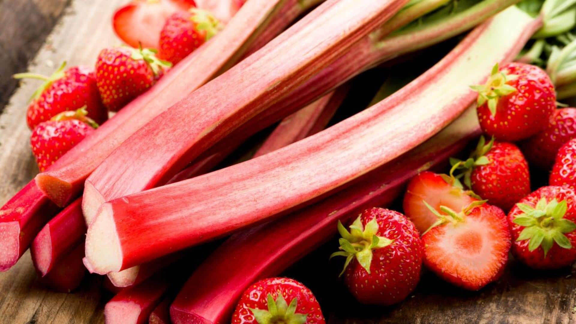 Scrumptious sweet and savory rhubarb revelations