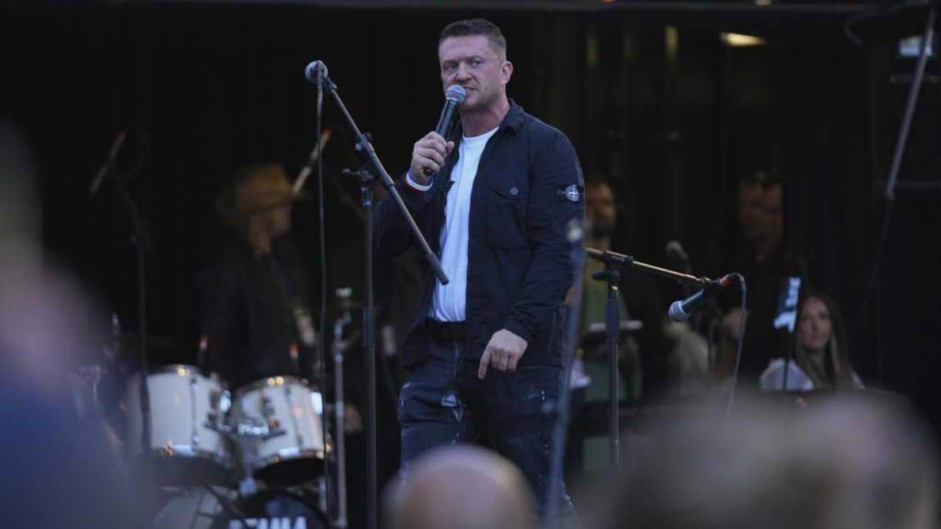 Who is Tommy Robinson? Far-right activist leads massive London rally