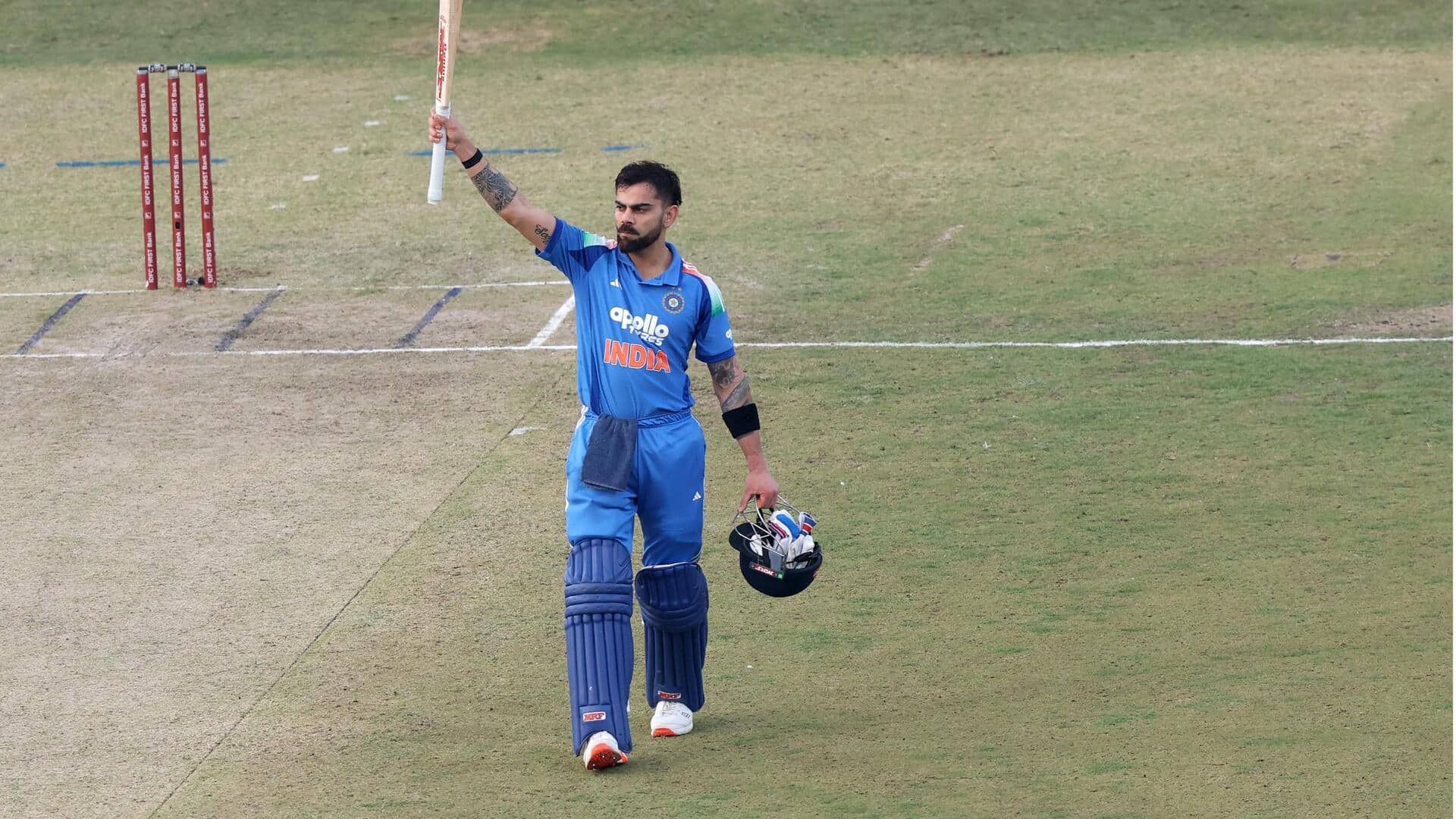 Virat Kohli hammers his sixth successive 50-plus List A score