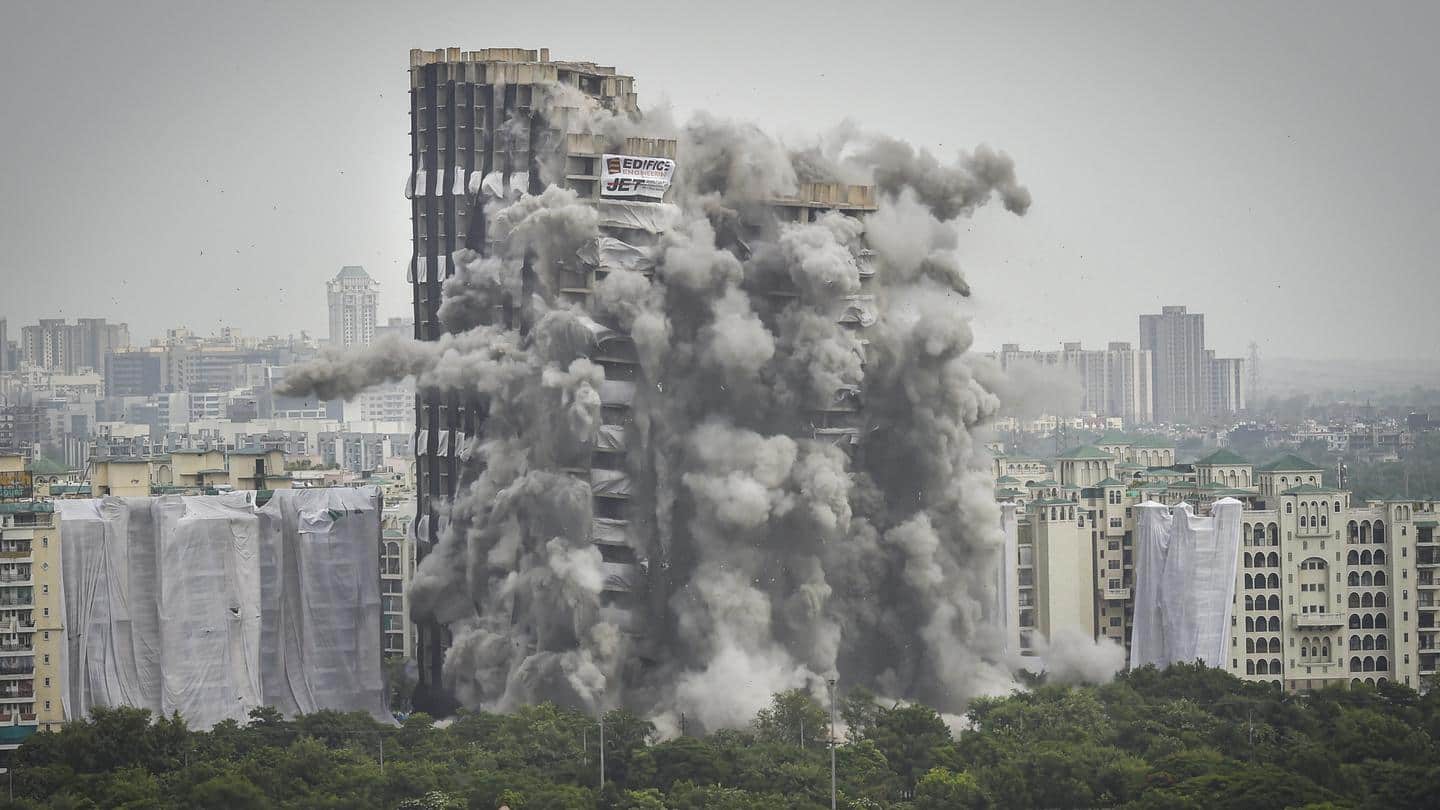 Gone in 9 seconds: Noida's Supertech twin towers demolished