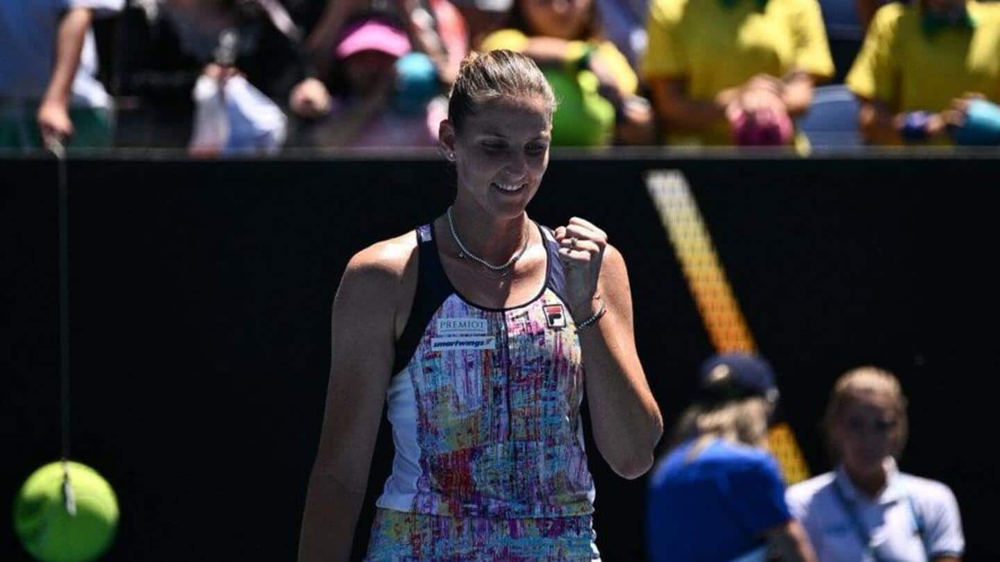 Australian Open 2023, Karolina Pliskova storms into quarter-finals: Stats