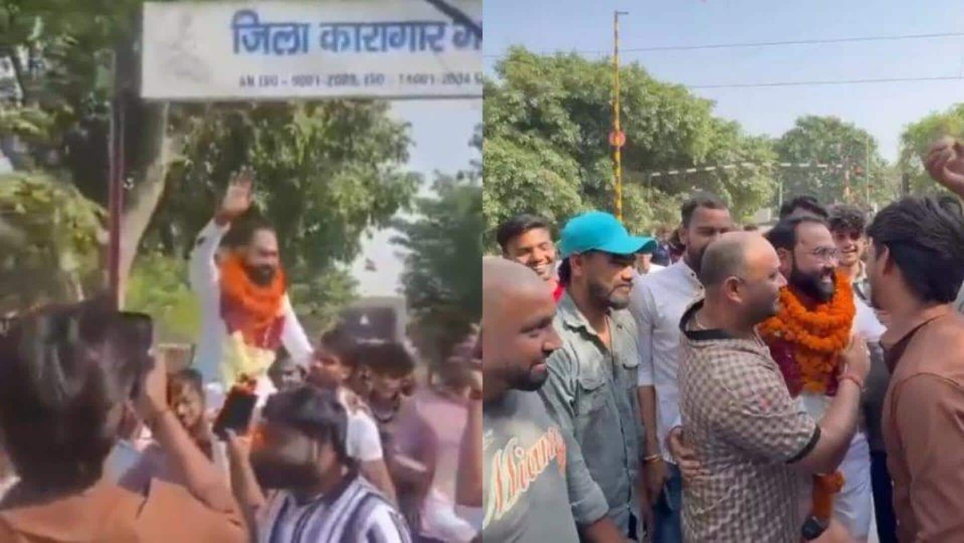 Video: Ghaziabad rape-accused garlanded, given hero's welcome after getting bail 