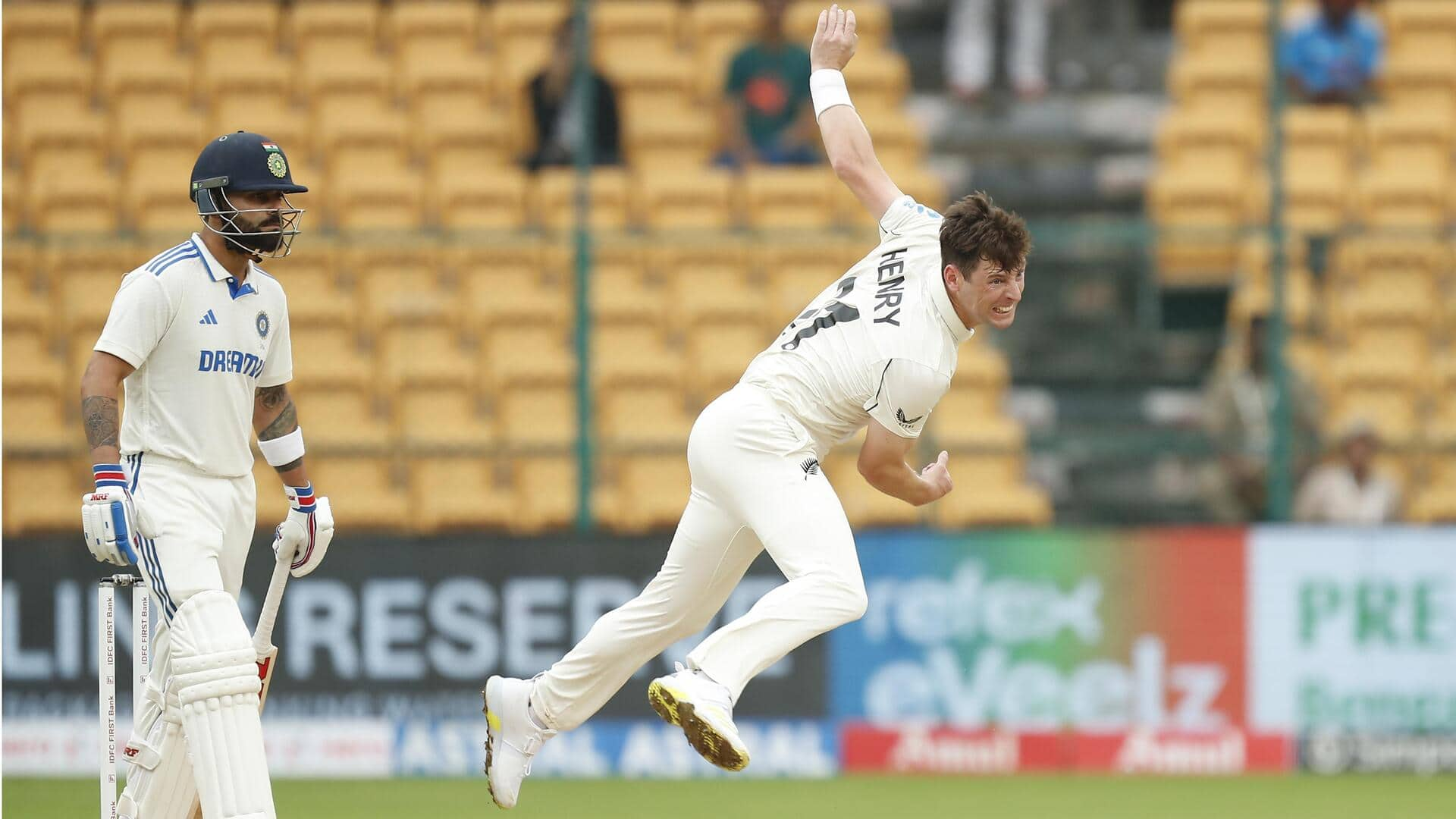 Best Test figures for New Zealand seamers in India