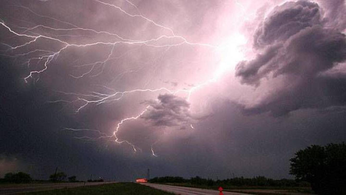 IMD predicted thunderstorms in some areas IMD predicted thunderstorms in some areas