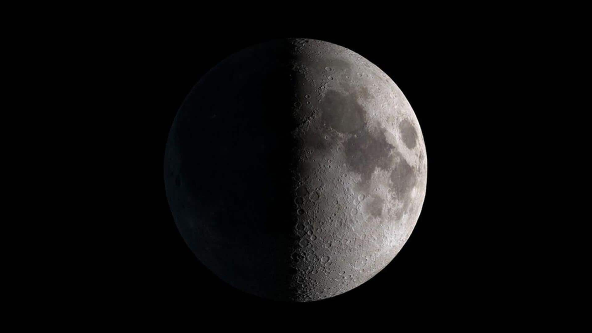 Half-lit first quarter Moon shines tonight: How to watch Half-lit first quarter Moon shines tonight: How to watch