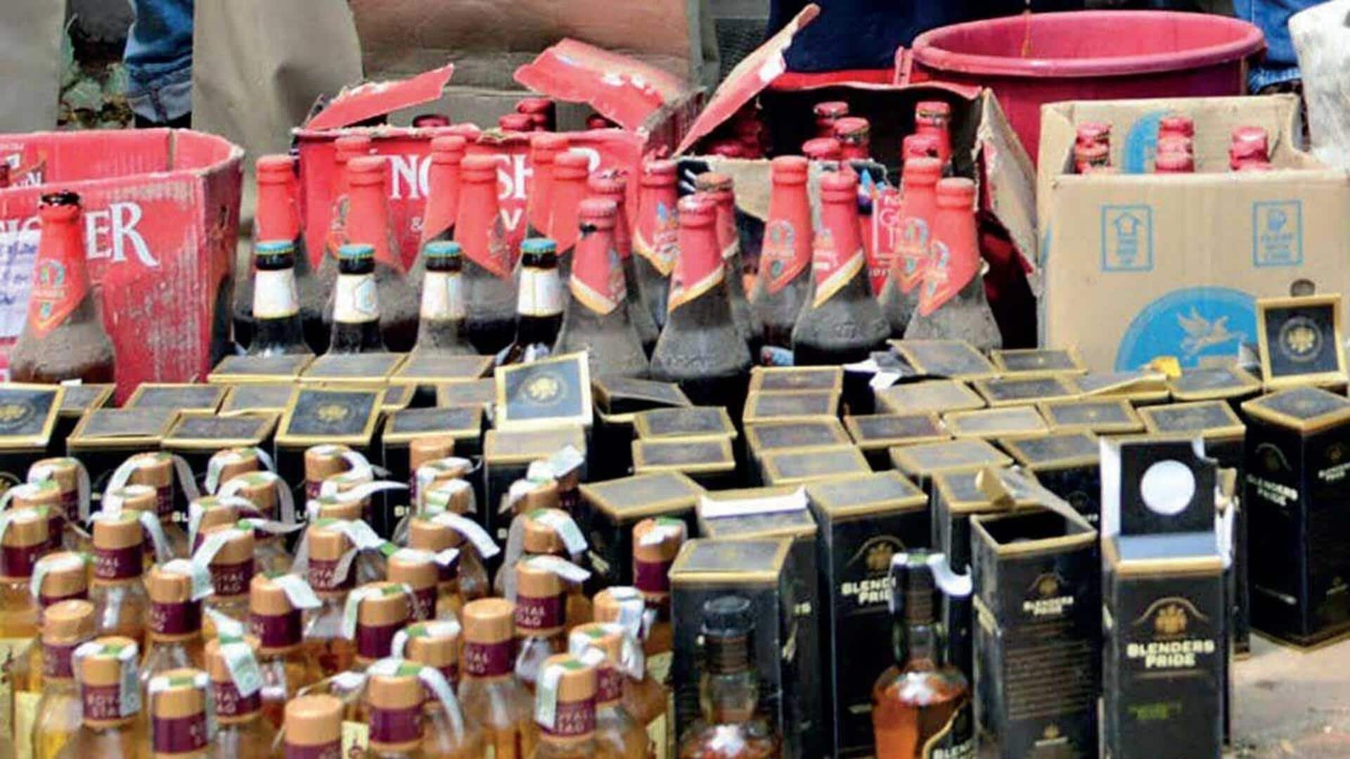 In dry Gujarat, a liquor bottle seized every 4 seconds