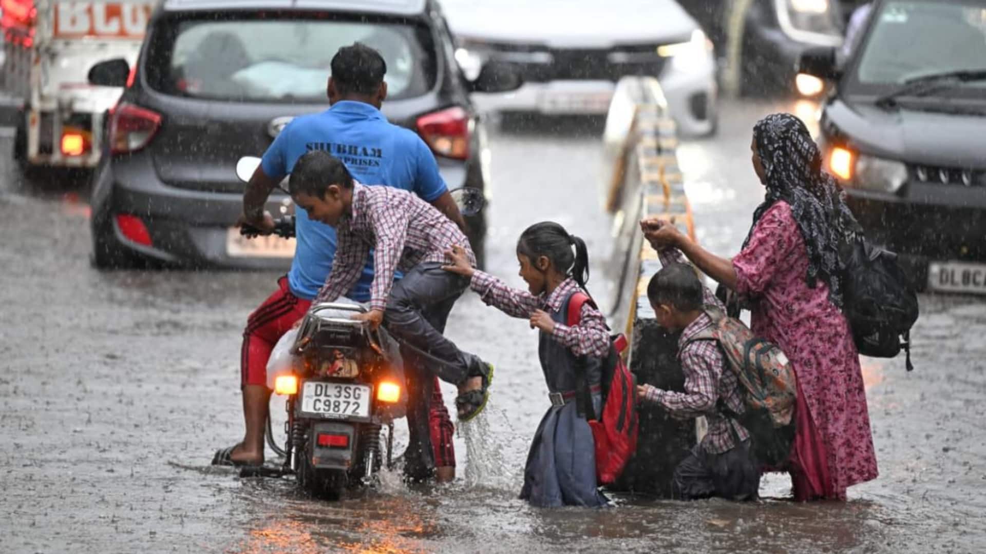 Red alert in Delhi-NCR as intense monsoon showers continue