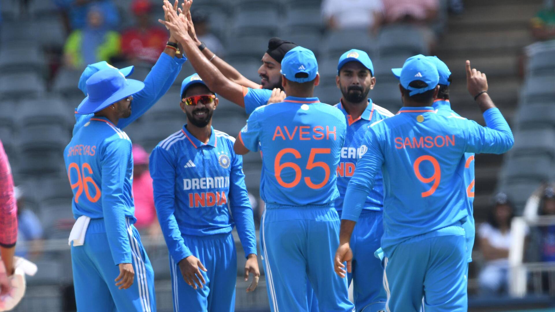 1st ODI: India dismantle SA for 116; Arshdeep, Avesh shine