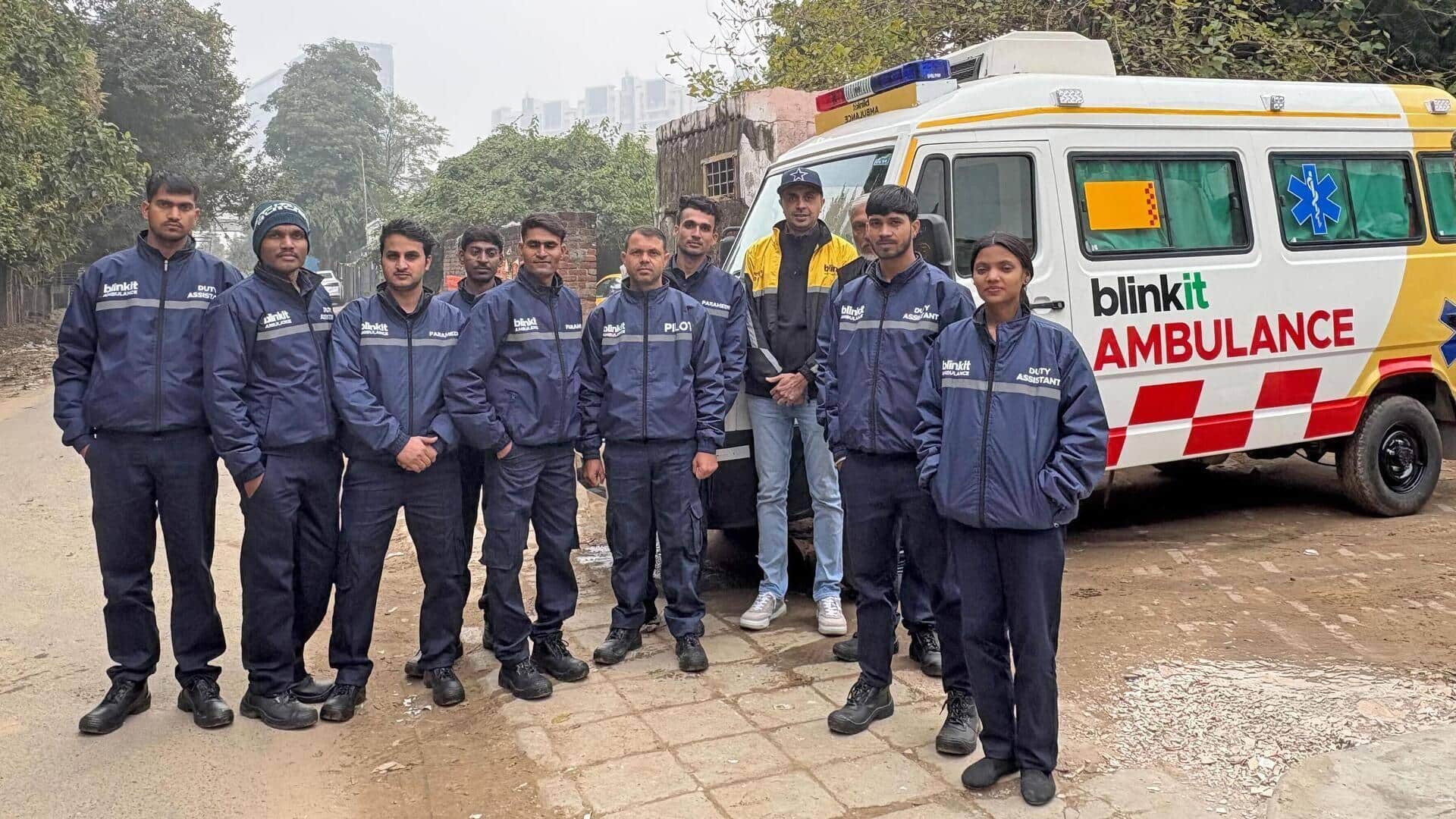 Blinkit expands 10-minute ambulance service with in-house paramedic training