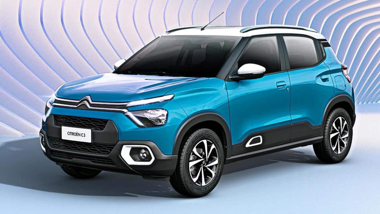 Citroen C3 compact SUV spotted on Indian roads; launch imminent