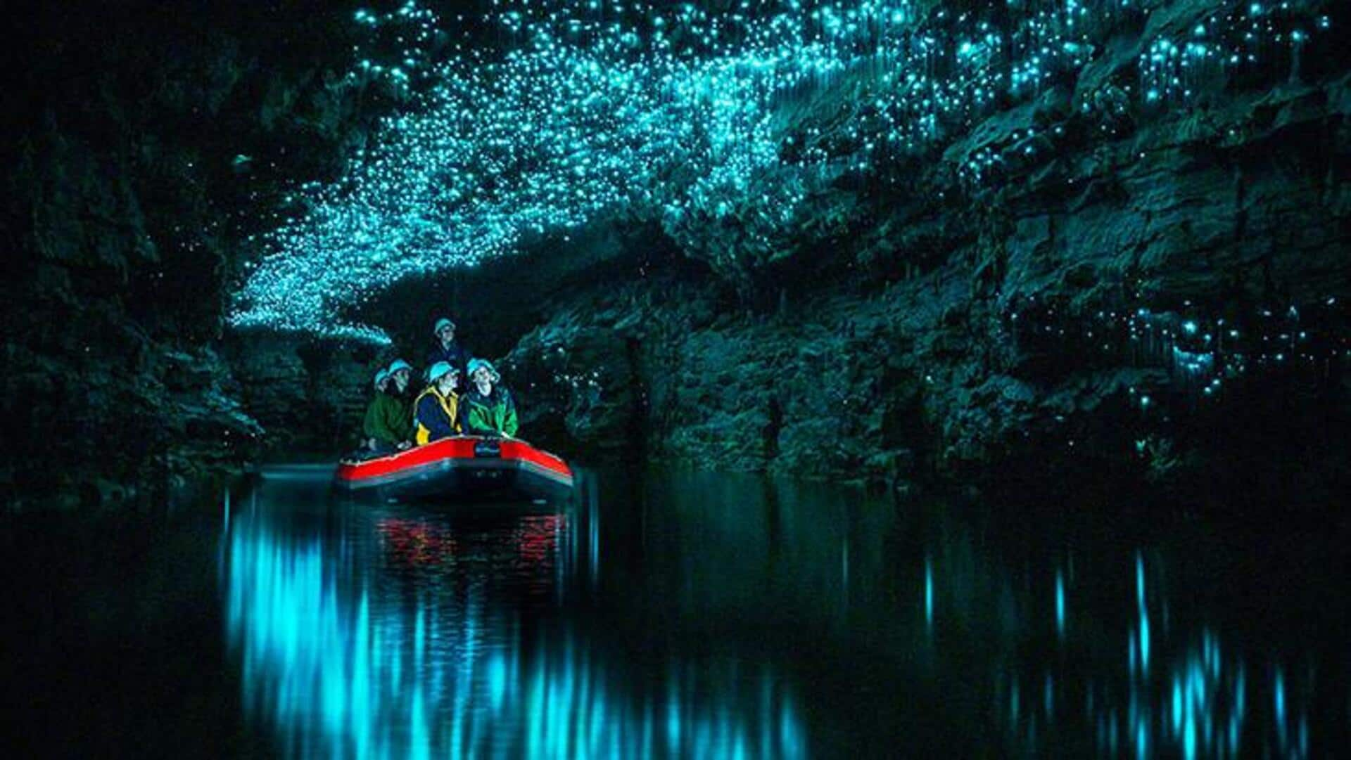 Paddle through Glowworm Caves in Waitomo, New Zealand