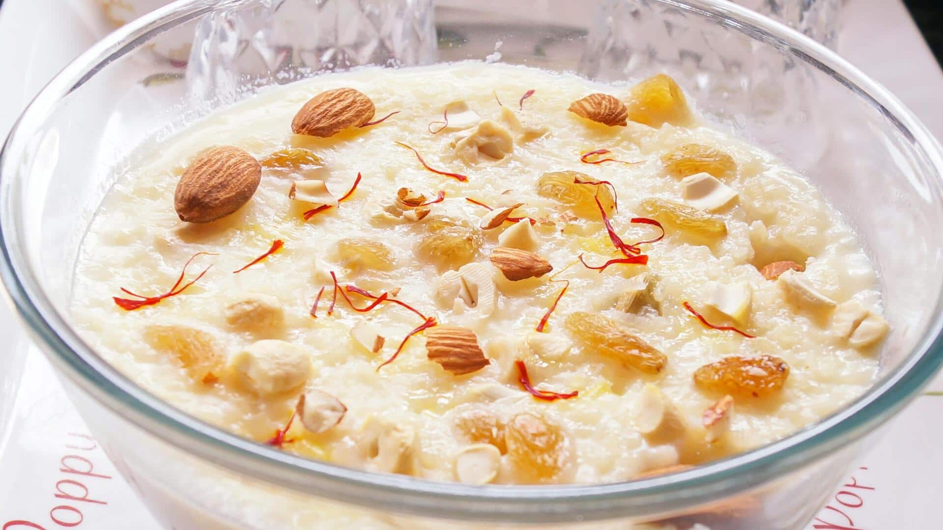 The ancient alchemy of saffron kheer's sweetness