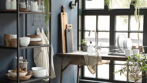 What is Scandinavian-style shelving?