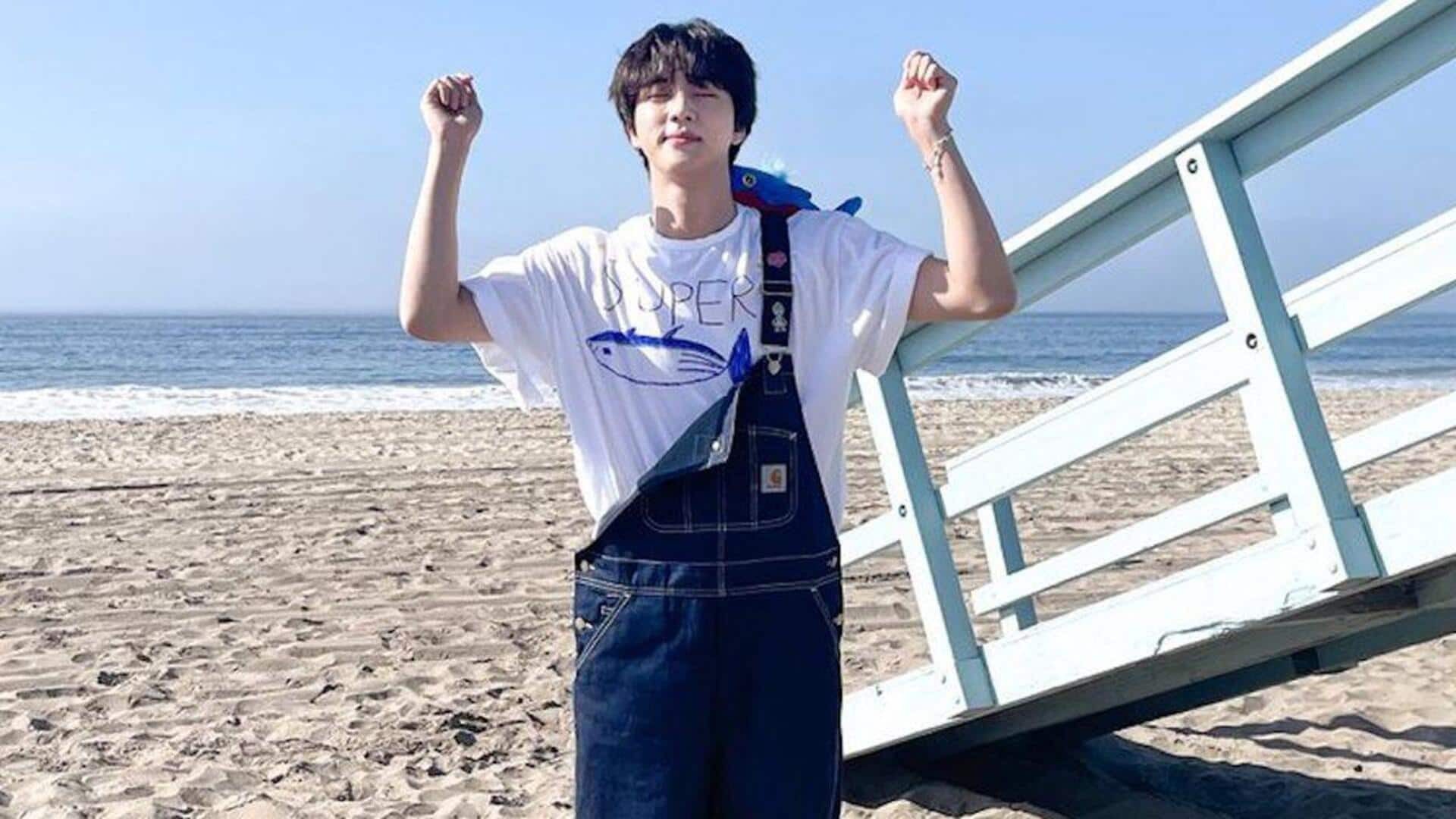 Jin embarks on 'deserted' island for 1st post-military variety show