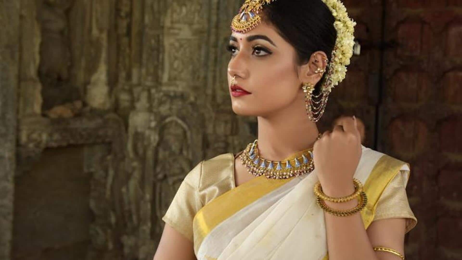 Elevating sarees with modern jewelry