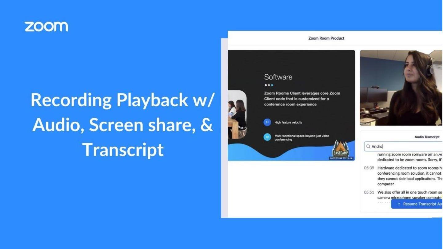 Zoom's Live Transcription feature should be available sometime this fall Zoom's Live Transcription feature should be available sometime this fall