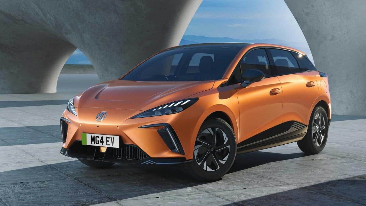 2023 MG 4 electric hatchback, with 450km range, breaks cover
