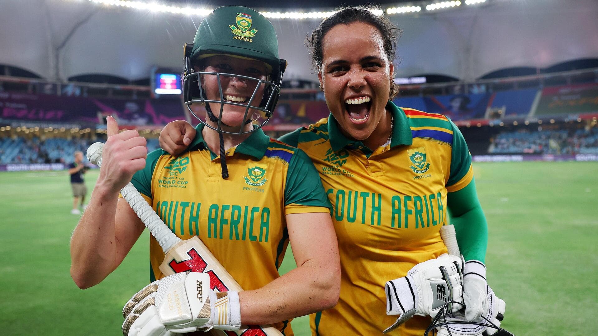 South Africa stun Australia in Women's T20 World Cup semi-final