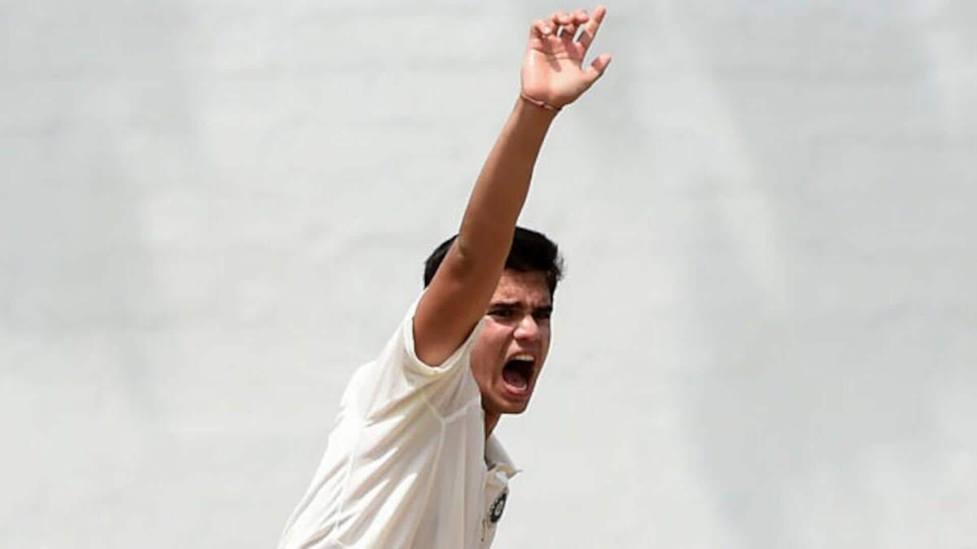 Arjun Tendulkar records maiden five-wicket haul in First-Class cricket: Stats