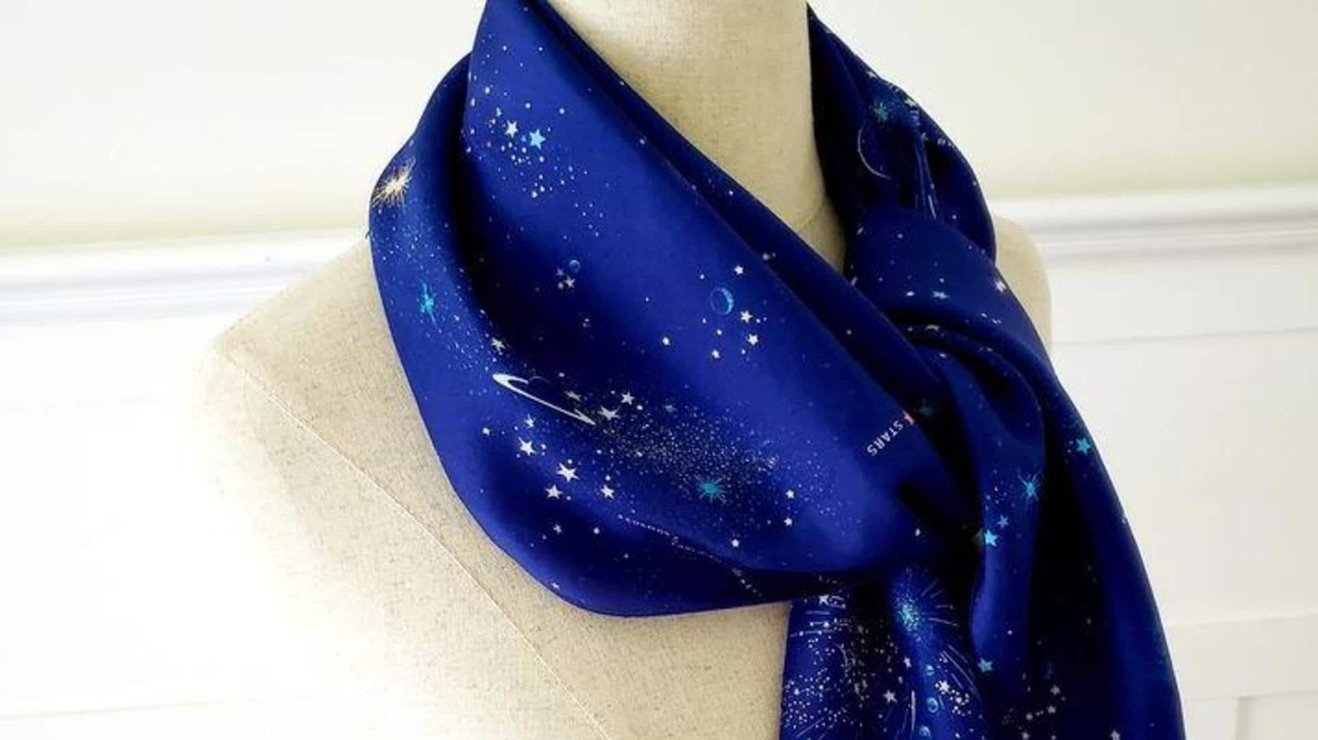 Crafting elegance with constellation scarves