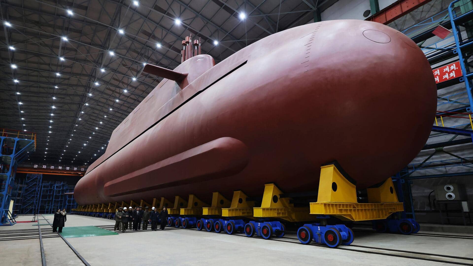 North Korea makes progress on nuclear submarine as tensions rise