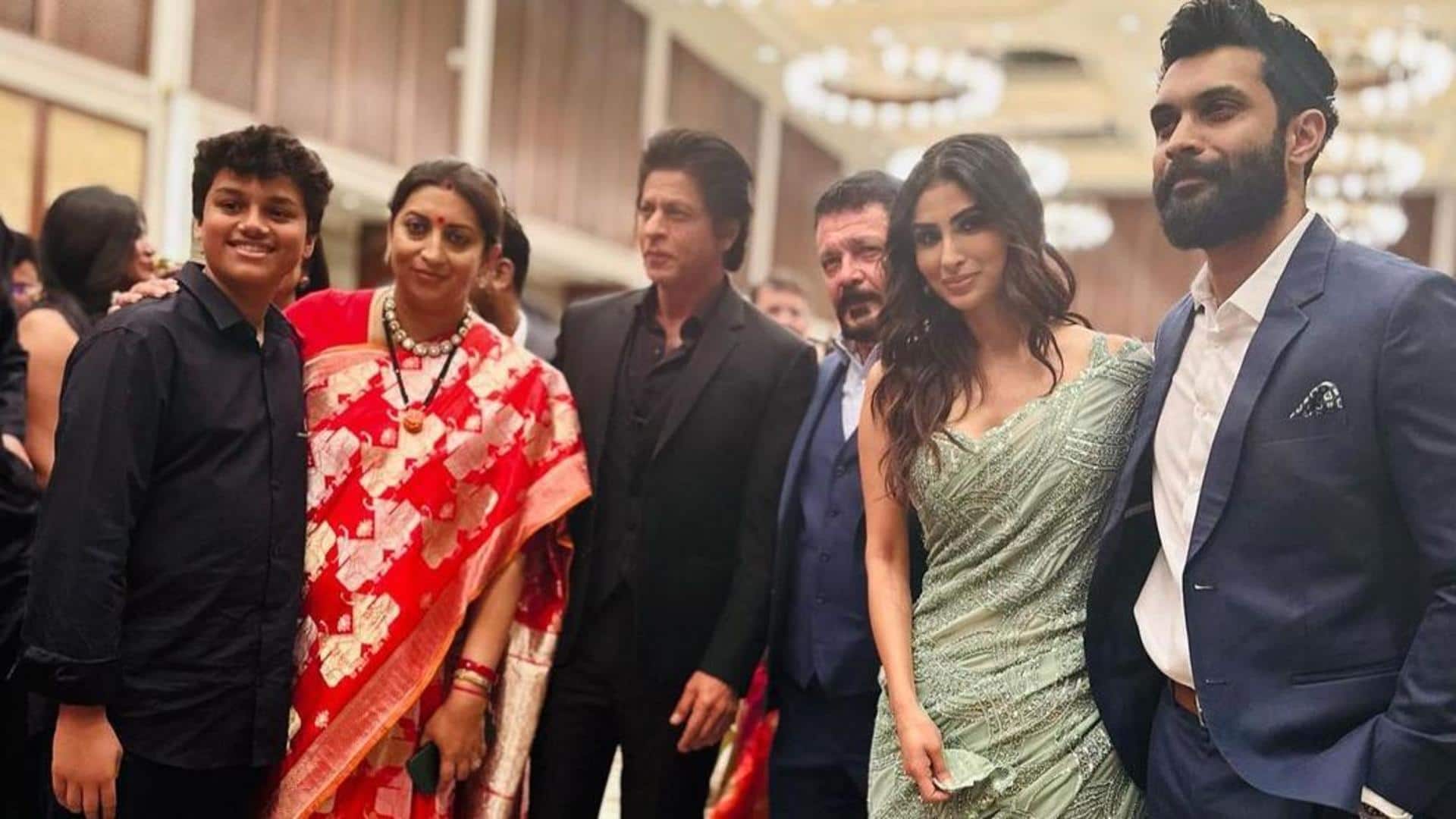 Shah Rukh Khan, Ekta Kapoor attend Smriti Irani's daughter's reception