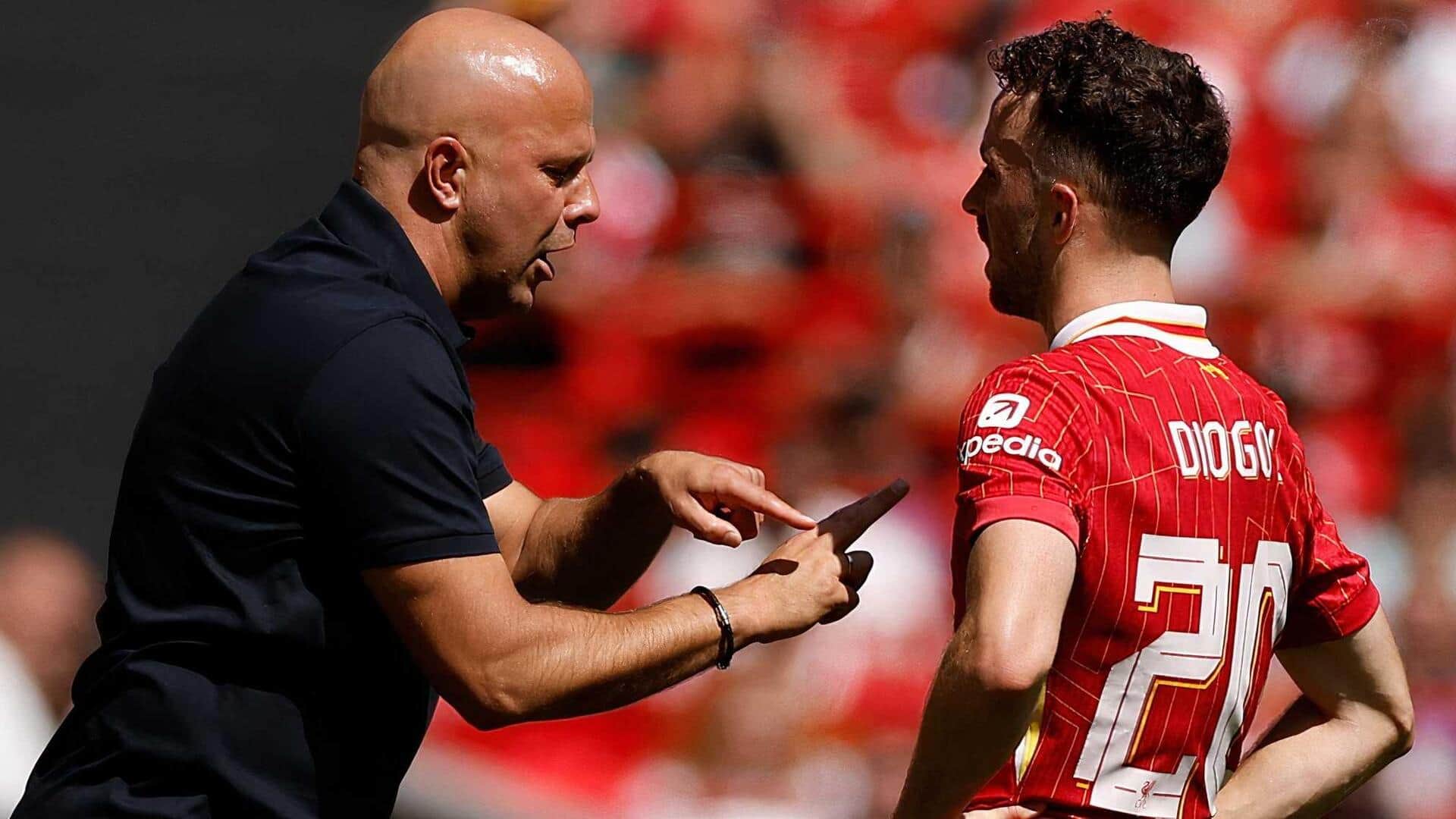 Liverpool boss Arne Slot pays emotional tribute to Diogo Jota