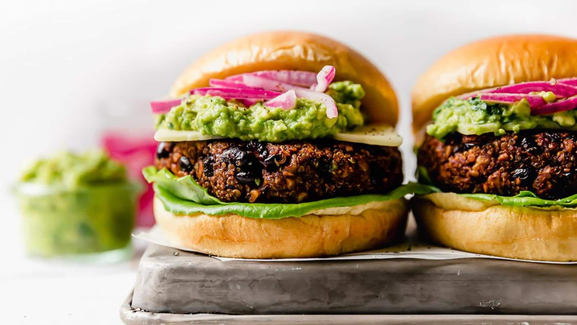 Impress your guests with this quinoa black bean burger recipe