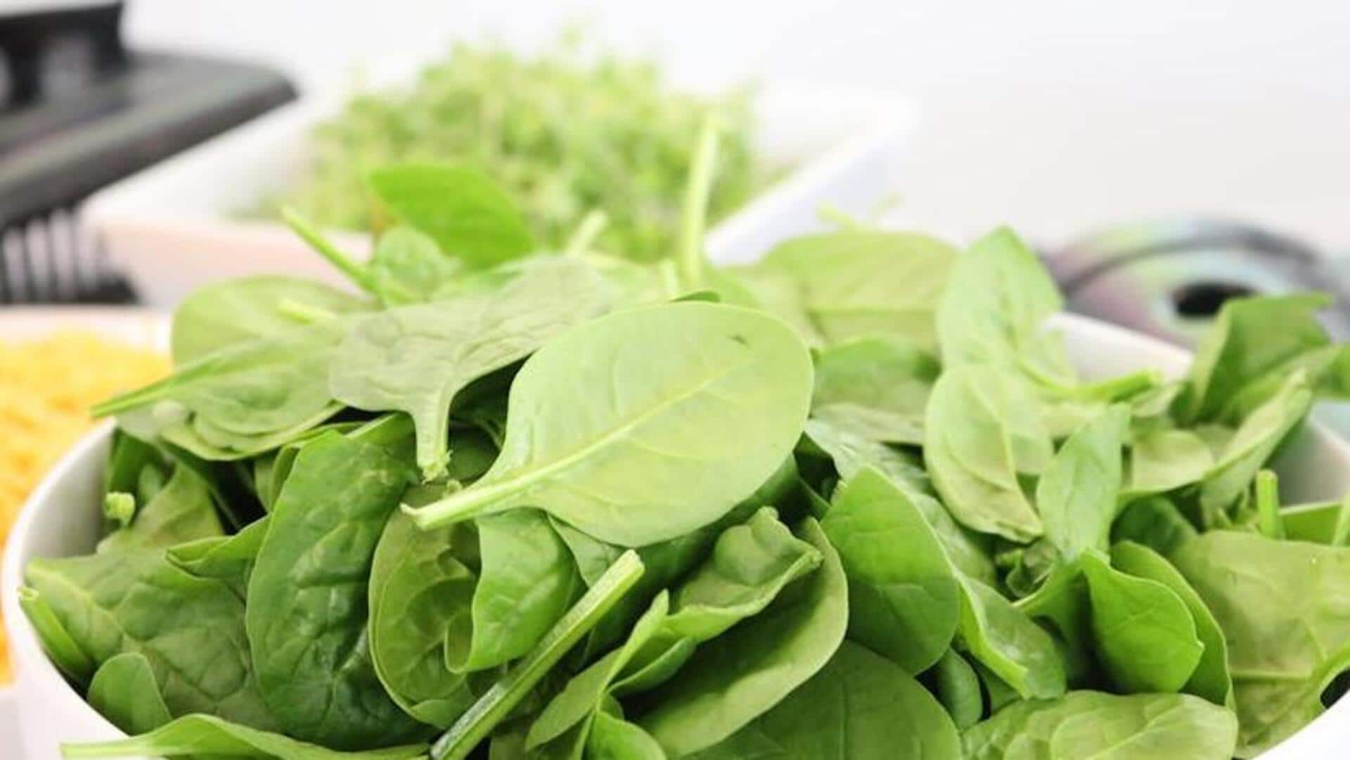 Boost your iron intake with vegan spinach salads