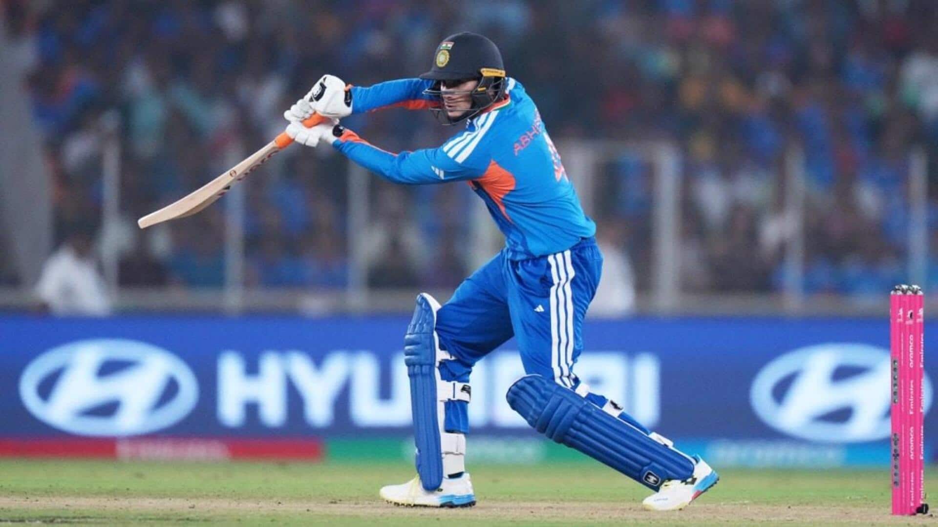 How Abhishek Sharma has struggled against off-spinners: Know his stats