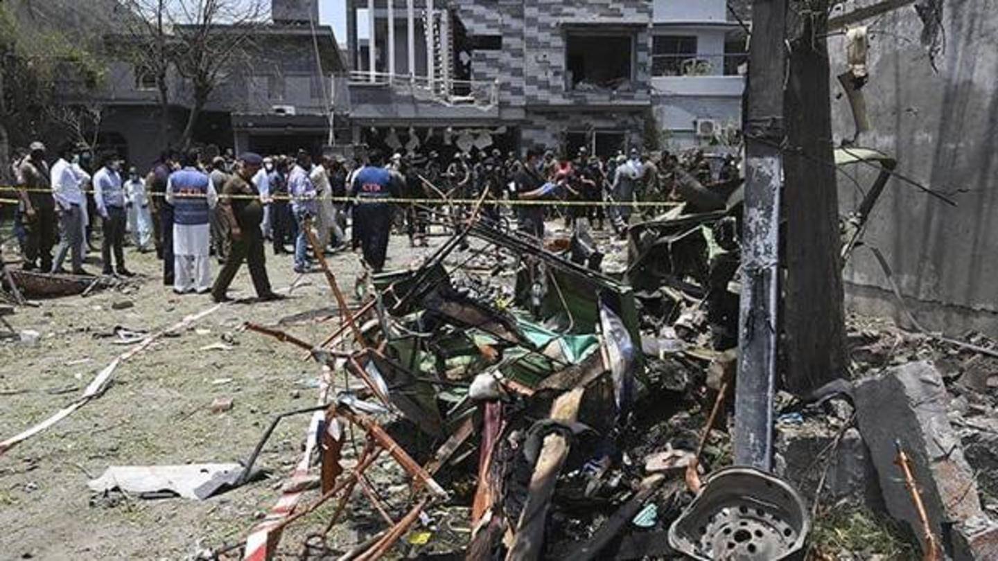 Blast occurred in Allah Hu boulevard, a residential area Blast occurred in Allah Hu boulevard, a residential area