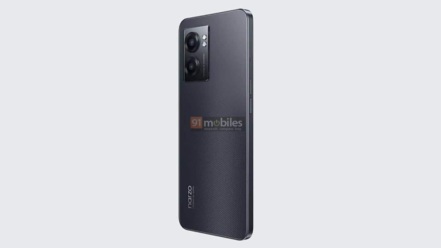 Realme Narzo 50 5G's renders revealed ahead of India launch