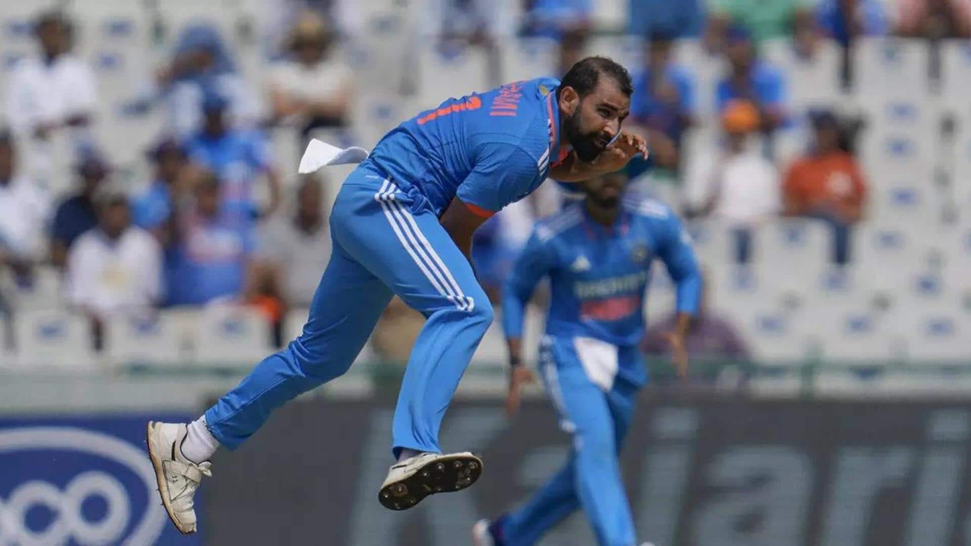 WC: Ton-up Mitchell guides NZ to 273; Shami takes five