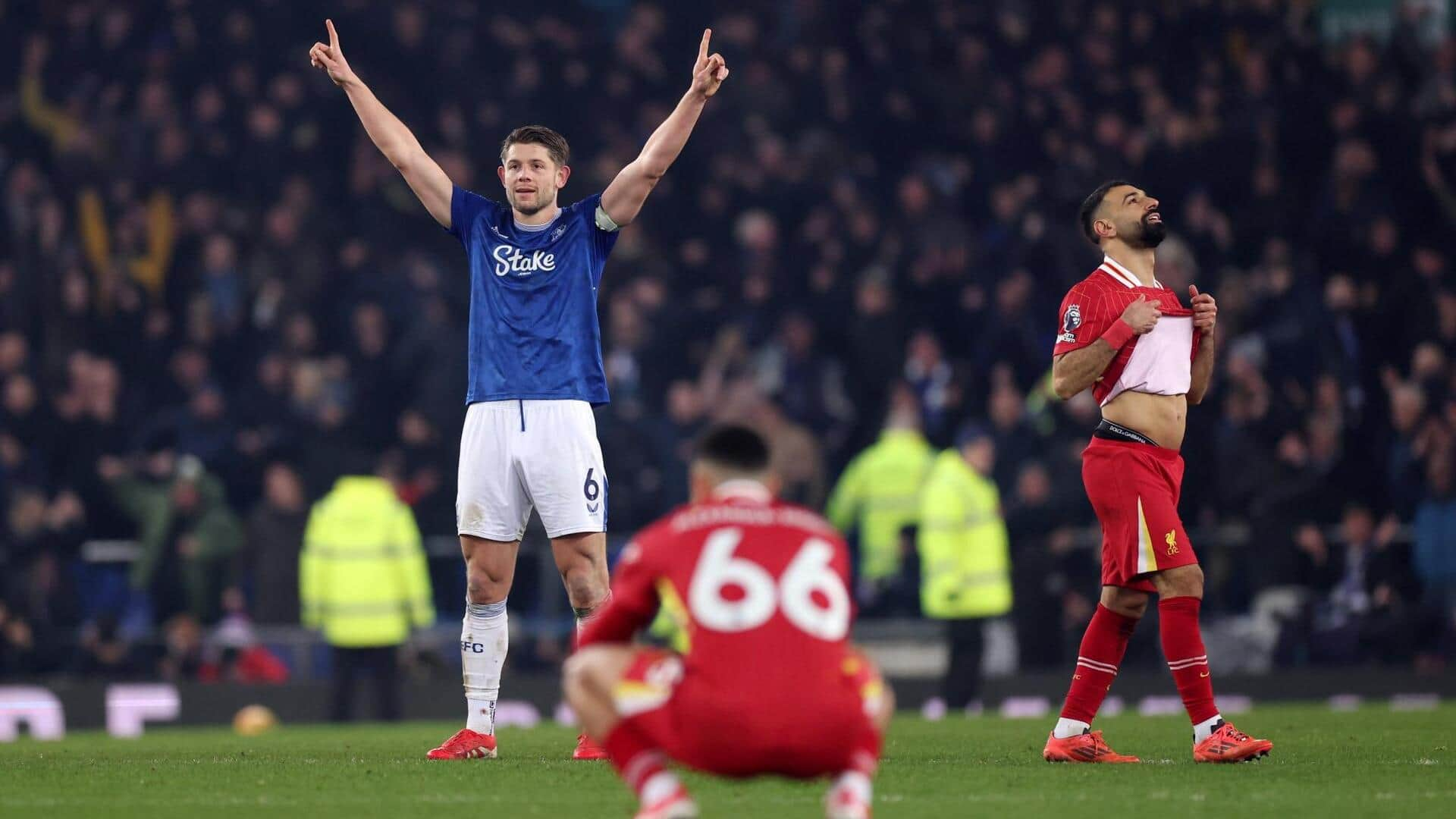 Tarkowski's last-minute goal secures draw in final Goodison Park derby